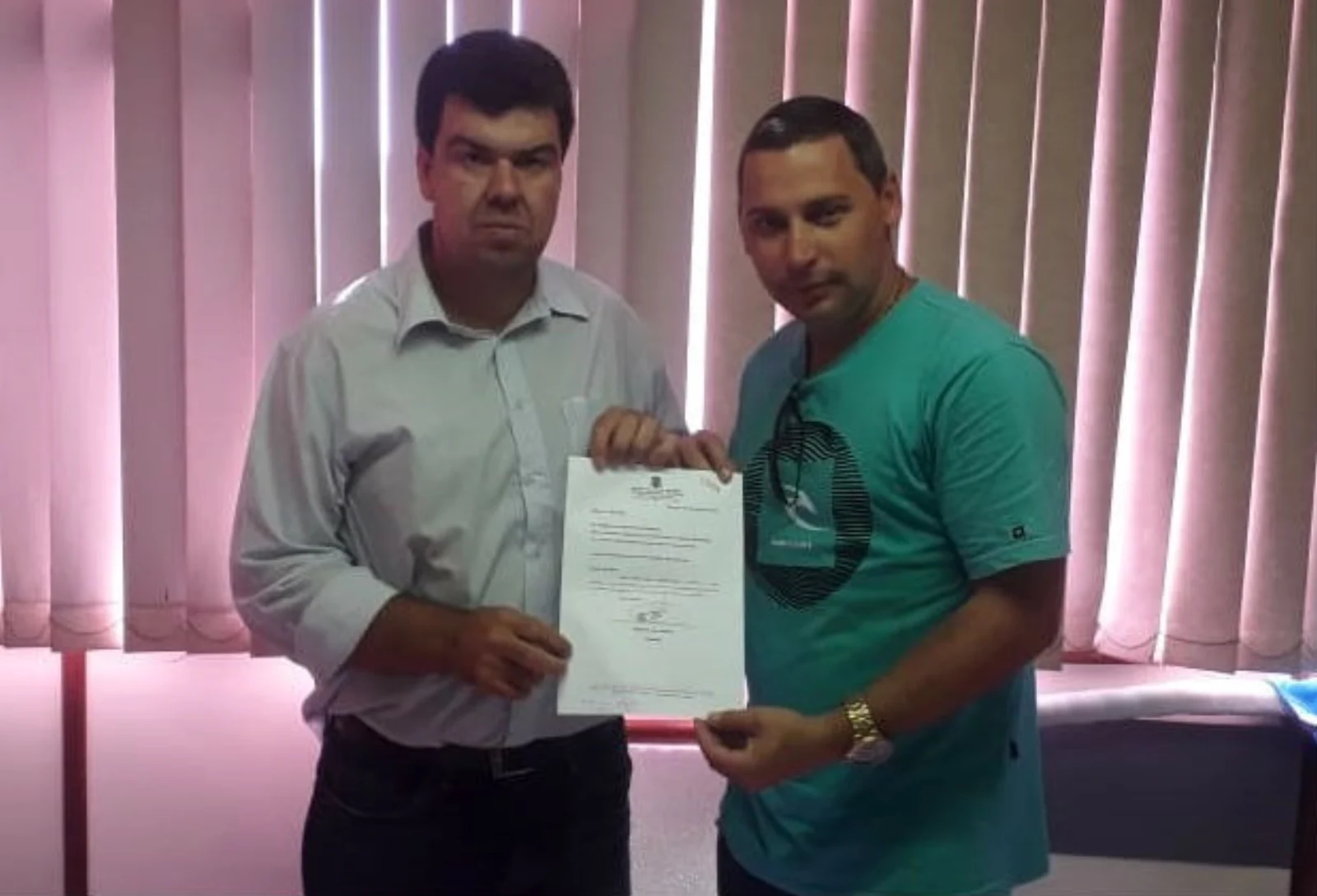 Alan Mansur e Welberth Rezende no começo da caminhada